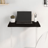 Table Top Dark Brown 60x50x2 cm Treated Solid Wood Oak 3156410