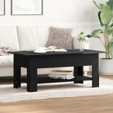 Coffee Table Black Oak 102 x 55 x 42 cm Engineered Wood 862711