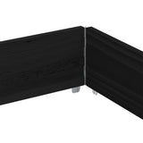 Pallet Collar Black 150x100 cm Solid Wood Pine 4010302