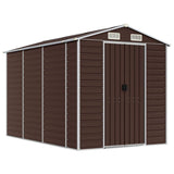 Garden Shed Brown Galvanised Steel 191 x 300 x 198 cm Garden Shed 3188266