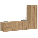 Wall Mounted TV cabinets 3 pcs Artisan Oak Engineered Wood 3328958