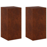 Plant Stand 2 pcs Rusty 40 x 40 x 80 cm Weathering Steel 8012557