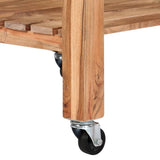 Kitchen Trolley 58x58x89 cm Solid Acacia Wood 282752