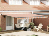 Retractable Awning Multicolour 400 x 350 cm 3330763