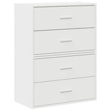 Cabinets with 2 Drawers 2 pcs White 60x31x40 cm Engineered Wood 858822