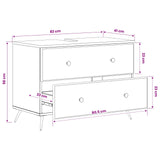 Bathroom Sink Cabinet BREDA Artisan Oak 82 x 41x 59 cm 897464