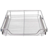 Pull-Out Wire Baskets 2 pcs Silver 600 mm 50481