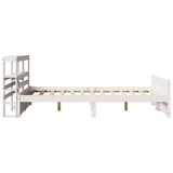 Bed Frame with Headboard without Mattress White 140x200 cm 3306022
