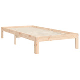 Bed Frame without Mattress Small Single Solid Wood Pine 3193491