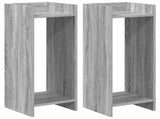 Plant Stand 2 pcs Grey Sonoma 30 x 30 x 80 cm Engineered Wood 899589