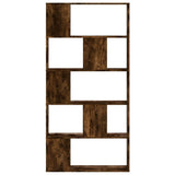Bookcase 5-Tier Smoked Oak 80.5x23.5x162.5 cm Engineered Wood 852775