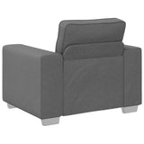 Sofa 3 pcs Dark Grey Fabric 3324659