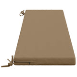 2-Piece Bench Cushions SOEST 2 pcs 100% Polyester Taupe 948959