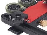 2Pcs Table Saw Feeder Aluminum Alloy 5mm Stroke Double Wheel Bearing Roller Featherboard for 22299210