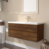 Sink Cabinet with Built-in Basin Brown Oak Engineered Wood 3152887