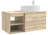 Bathroom Furniture Set 2 pcs Sonoma Oak Engineered Wood 3403930
