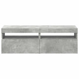 TV Cabinets with LED Lights 2 pcs Concrete Grey 60x35x40 cm 804418