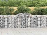 Arched Gabion Baskets 50 pcs 200x50x100/120 cm Galvanised Iron 3146339