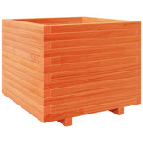 Garden Planter Wax Brown 60x60x49.5 cm Solid Wood Pine 3282521