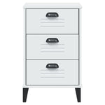 ZNTS Bedside Cabinet VIKEN White Engineered Wood 374911