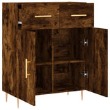 Sideboard Smoked Oak 69.5x34x90 cm Engineered Wood 827969