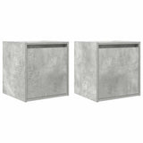 Wall-Mounted Bedside Cabinets 2 pcs Concrete Grey 38x34x40 cm 861236