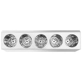 Cutlery Holder 5 Grids Rectangular Stainless Steel 51228