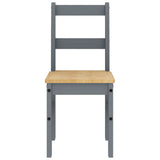5 Piece Dining Set PANAMA Grey Solid Wood Pine 3345180