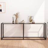 Console Table Transparent 200x35x75.5cm Tempered Glass 331686
