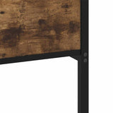 Metal Bed Frame without Mattress Smoked Oak 135x190 cm Double 4017070