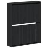 Wall-Mounted Shoe Cabinet ZWOLLE 71 x 17 x 86 cm Black 896416