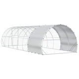 Chicken Coop Silver 800 x 300 x 200 cm Galvanised Steel 3434698