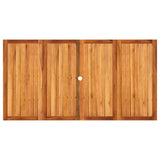 Garden Table Beige 180x90x75 cm Poly Rattan Acacia Wood 366281