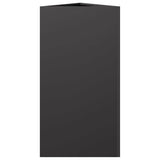 Garden Planters 2 pcs Black Triangular 40x34.5x75 cm Steel 851158