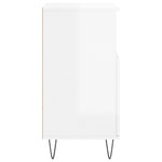 Sideboards 2 pcs High Gloss White Engineered Wood 3190127