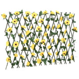 Artificial Ivy Trellis Expandable 5 pcs Yellow 180x60 cm 366599