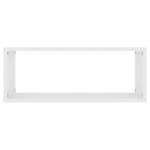 ZNTS Wall Cube Shelf 4 pcs White 60x15x23 cm Engineered Wood 807134