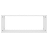 ZNTS Wall Cube Shelf 4 pcs White 60x15x23 cm Engineered Wood 807134