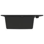 ZNTS Kitchen Sink Black 790x500x193 mm Granite 147053