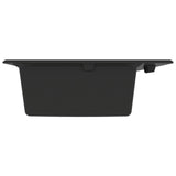 ZNTS Kitchen Sink Black 790x500x193 mm Granite 147053