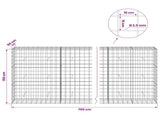Gabion with 3.5 mm Wire and 10x10 cm Mesh 700x50x150 cm 3463328