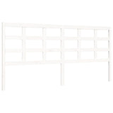 Bed Frame without Mattress White 200x200 cm Solid Wood 3194007