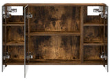 Bathroom Mirror Cabinet Smoked Oak 60 x 14.5 x 50 cm 889075