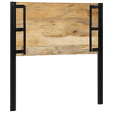 Headboard 100 cm Solid Wood Mango and Iron 4017543