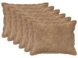 Cushion with Pillow HOUTEN 6 pcs Taupe Microfiber Fleece 934790