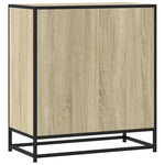 ZNTS Sideboard Sonoma Oak 68x35x76 cm Engineered Wood and Metal 848965