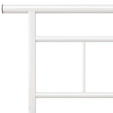 Bed Frame without Mattress White Metal 200x200cm 324839