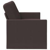 3 Seater Sofa Dark Brown 190 x 81 x 82 cm Fabric 42041110