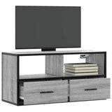 TV Cabinet Grey Sonoma 80x31x39.5 cm Engineered Wood and Metal 848922