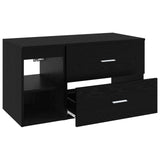 Bathroom Furniture Set 2 pcs Black Oak Engineered Wood 3403937